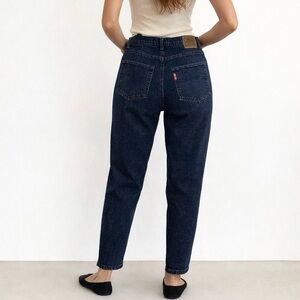 Ralph Lauren Polo Jeans Vintage Y2K Ankle Zip Tapered Leg Dark Wash Mid Rise 14